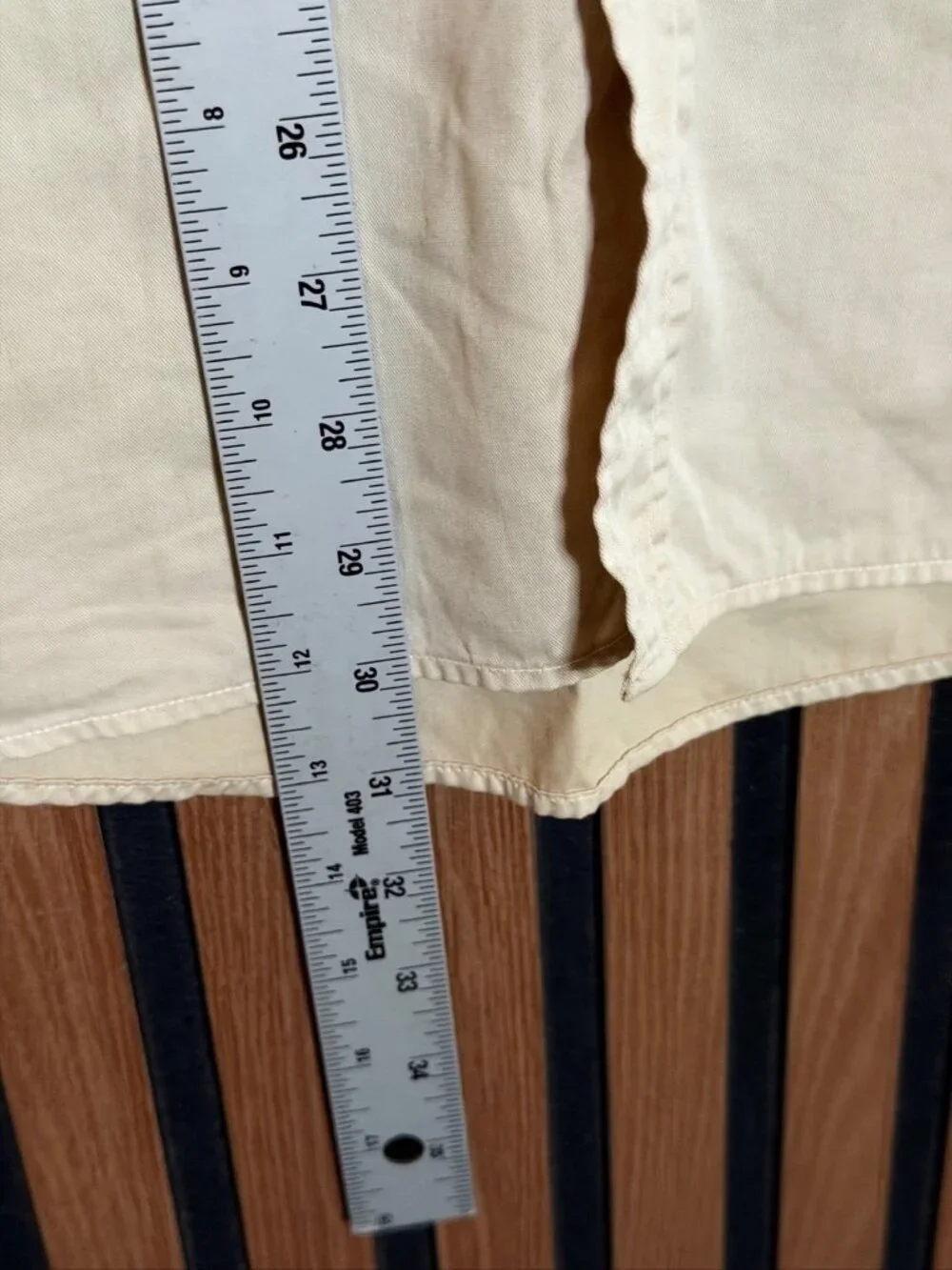Gucci Dress Shirt 38 / 15.5 Men Ivory Long Sleeve Button Up Collared 100% Cotton